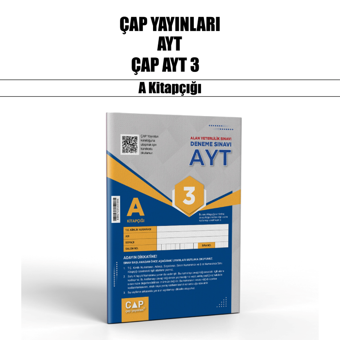 ÇAP YAYIN YKS AYT SNV 3-A - 25-26